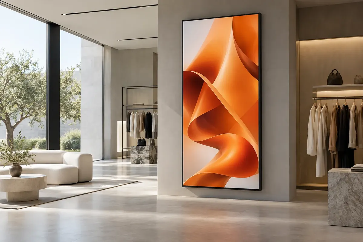 Retail digital signage application concept
