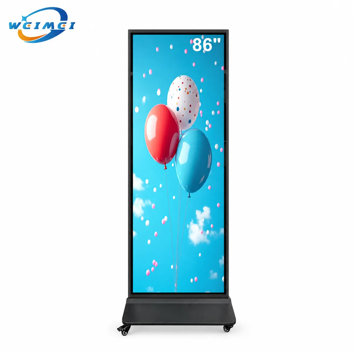 Indoor Floor Stand Full Screen Digital Signage Display