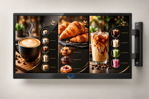 4K Android Menu Board Coffee — 2