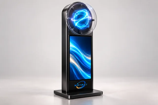 LCD Digital Signage With 3D Hologram Fan Display