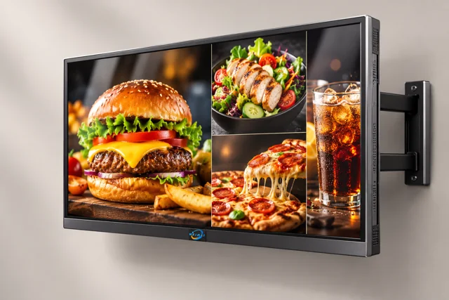Menu Board Wall Mount Lcd Digital Signage