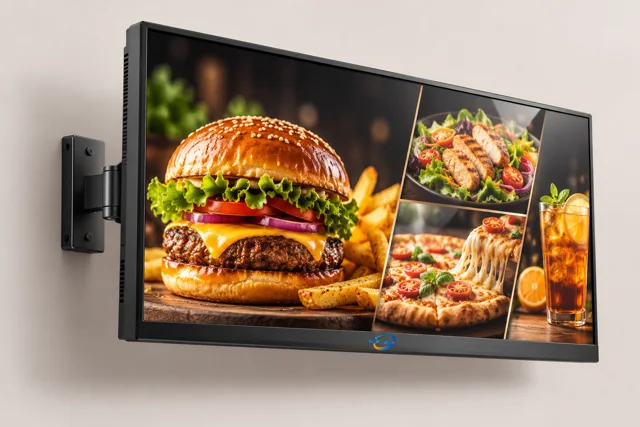 Smart LCD Menu Board Wall Mount