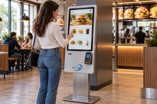 21.5" Self Ordering Kiosk Totem Fast Food