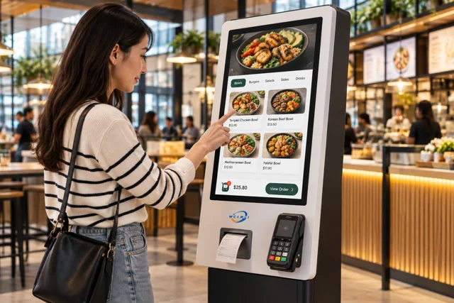 27" Self Service Kiosk Pos Payment Terminal Kiosk