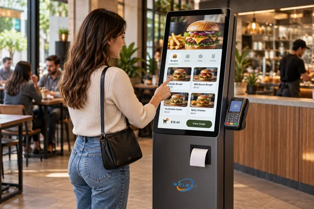 32" Pos Self Service Ordering Machine Kiosk