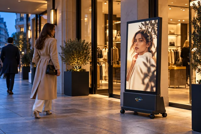 43" Outdoor Advertising Display Charge Poster