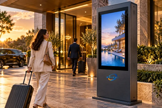 Outdoor Digital Kiosk Waterproof Ip56 Lcd Totem