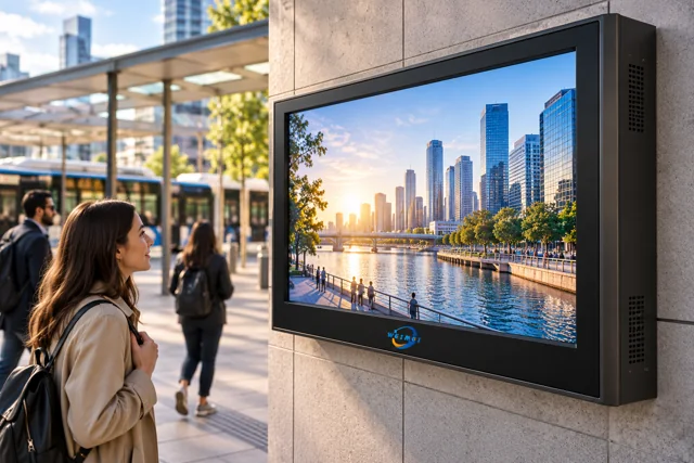 Outdoor Wall Mounted Digital Signage Mediaplayer