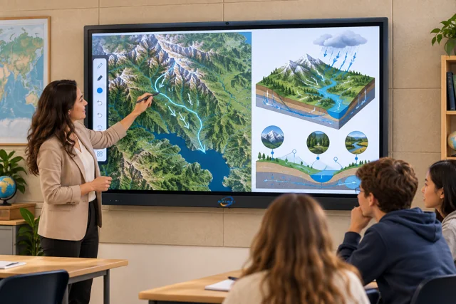 4K Interactive Whiteboard For Classroom