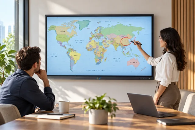 55inch Interactive Flat Panel Display