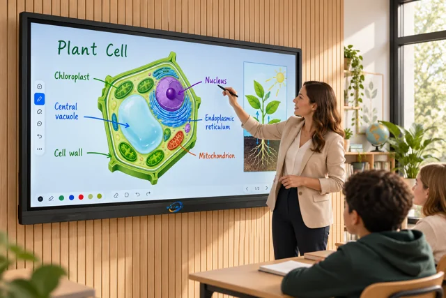 75 Inch Smart Board in Classroom