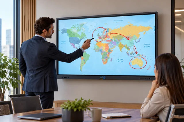 Digital Board 55 Inch LCD Touch Panel Display