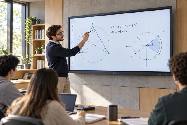 Interactive Smart White Board In Classroom