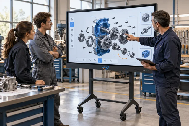 Mobile LCD Smart Board For Teaching
