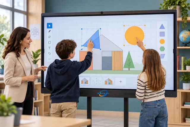 Multi-Touch Smart Board In Classroom